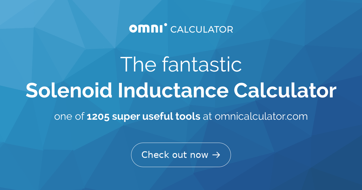 solenoid inductance calculator